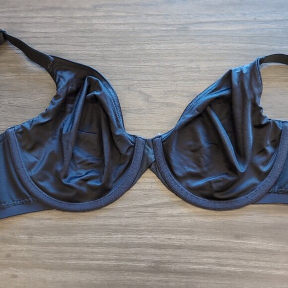 💙Penningtons Ti Voglio Sofia Soft Cup Microfibre Bra Black Mesh Underwire 42C - Picture 8 of 12